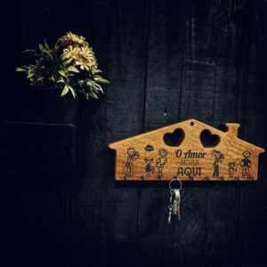 Chaveiro "Amor mora Aqui"