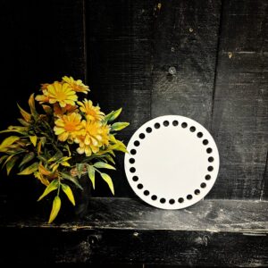 Base  Fio de Malha / Trapilho -(Redondo 14cm)