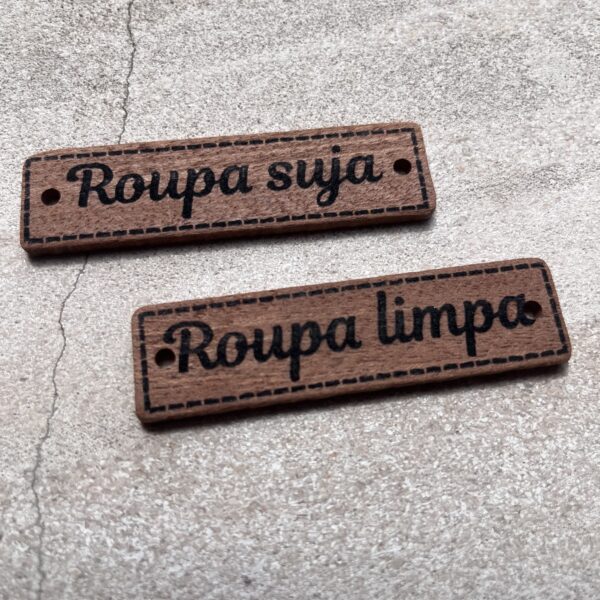 Etiqueta ( Roupas suja ) 70x19x3mm - Image 2