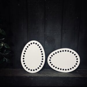 Base Oval 15X11 - Fio de Malha / Trapilho