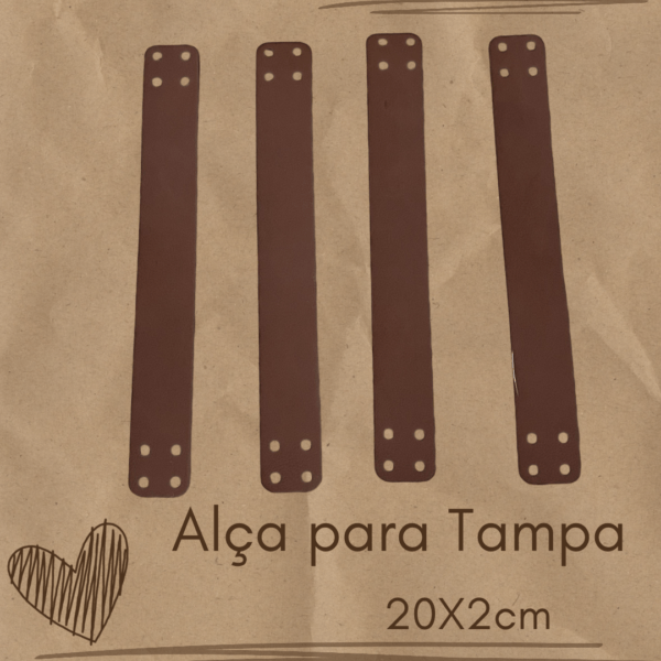 Alça em Pele para Tampa (20X2cm)